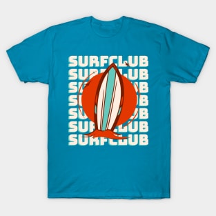 Surfclubbing - Summer Beach Vacation Surf Club T-Shirt